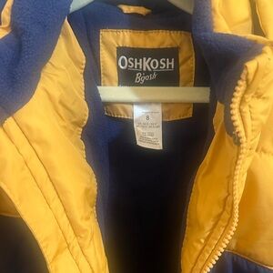 OshKosh B'gosh Kids Puffer Jacket in Yellow and Blue